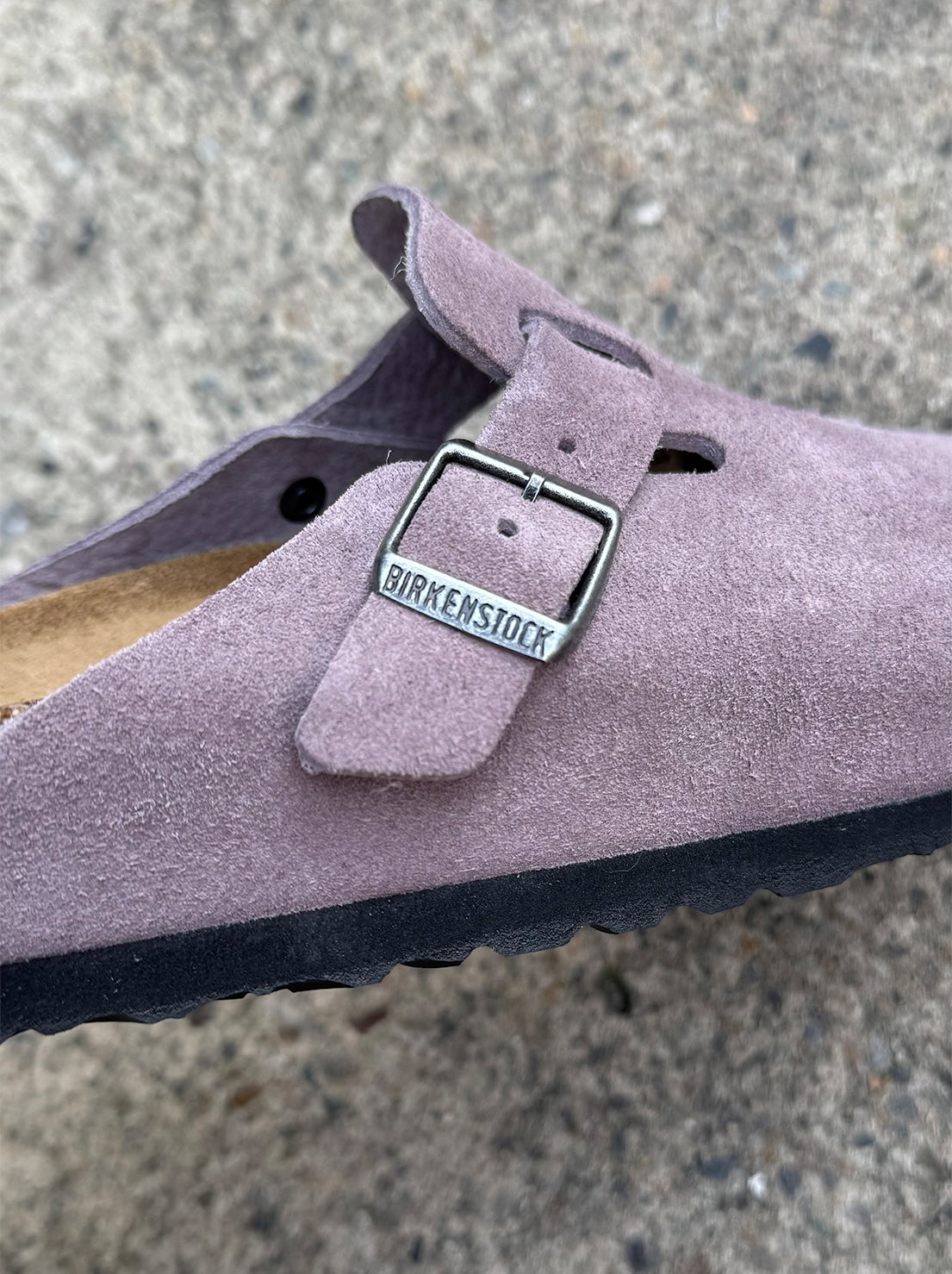 Birkenstock - Boston - Suede SFB - Faded Purple - Regular