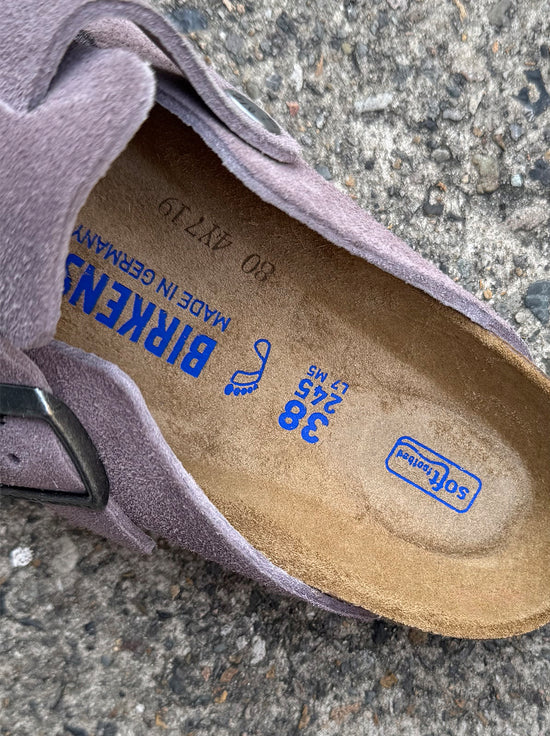 Birkenstock - Boston - Suede SFB - Faded Purple - Regular