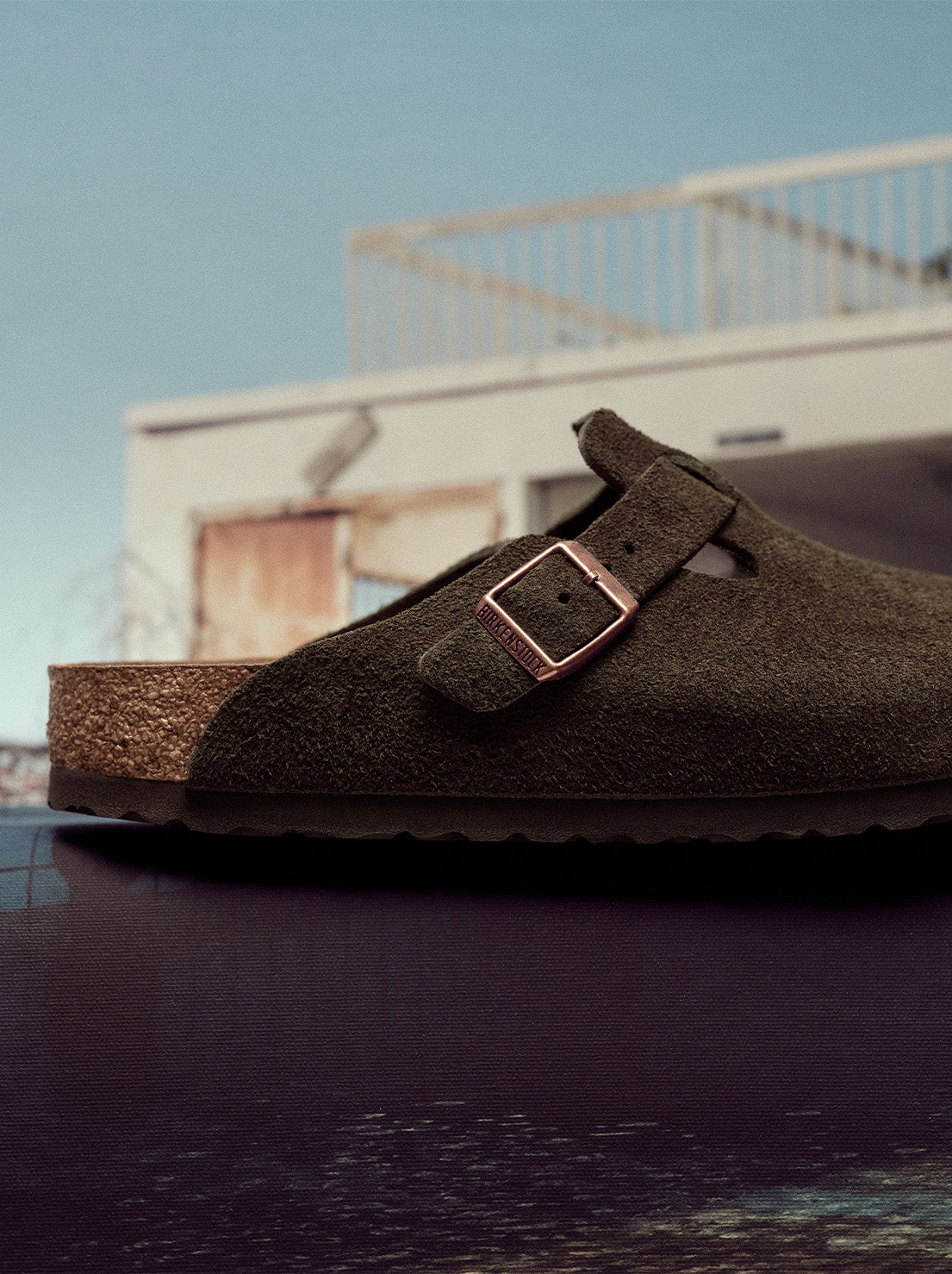 Birkenstock - Boston - Suede SFB - Mocca - Narrow