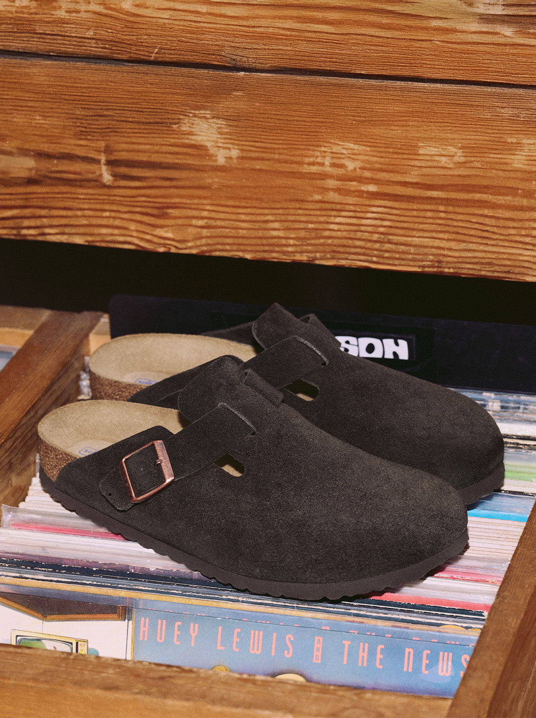 Birkenstock - Boston - Suede SFB - Mocca - Regular