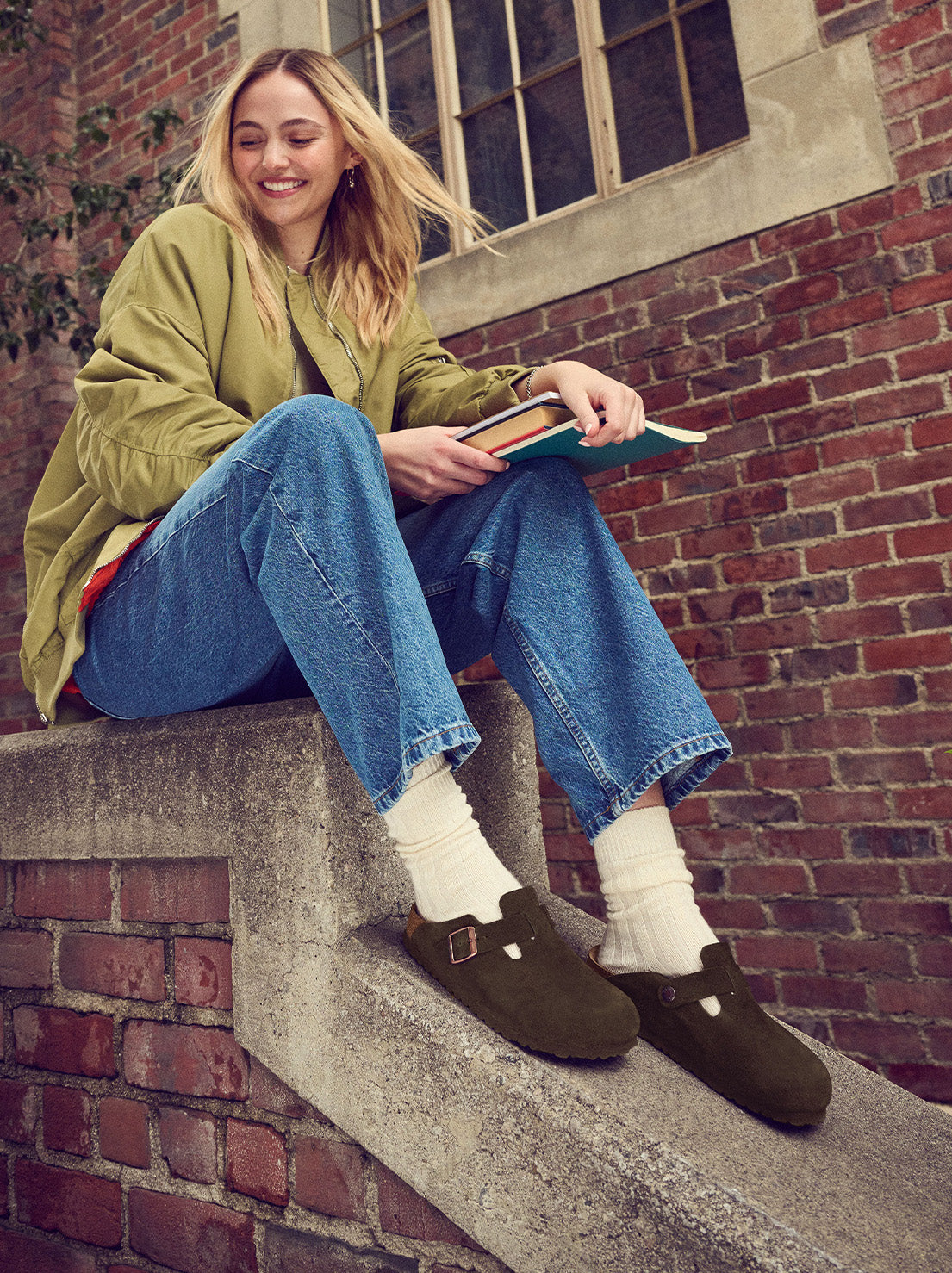 Birkenstock - Boston - Suede SFB - Mocca - Regular