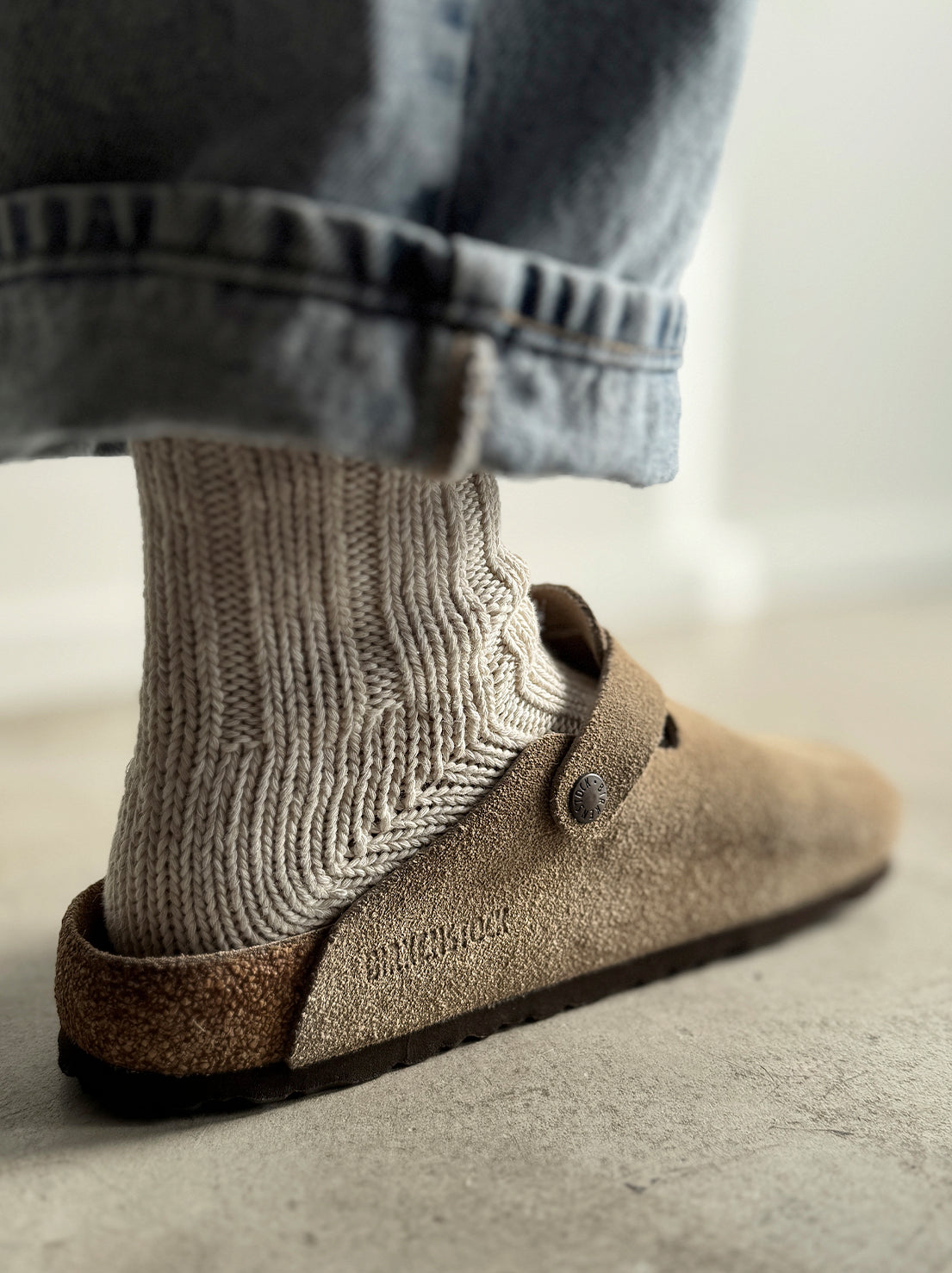 Birkenstock - Boston - Suede SFB - Taupe - Regular