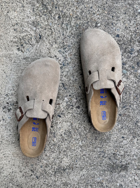 Birkenstock - Boston - Suede SFB - Taupe - Narrow
