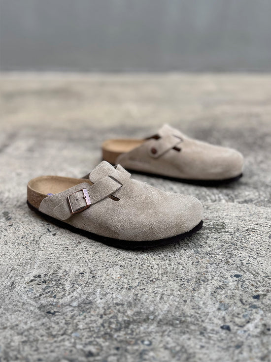 Birkenstock - Boston - Suede SFB - Taupe - Narrow