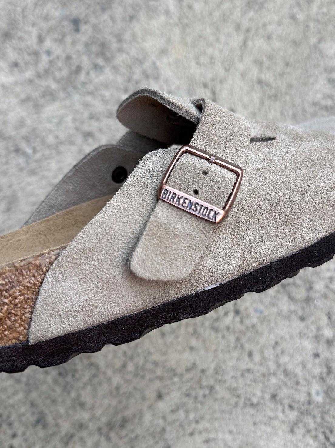 Birkenstock - Boston - Suede SFB - Taupe - Narrow