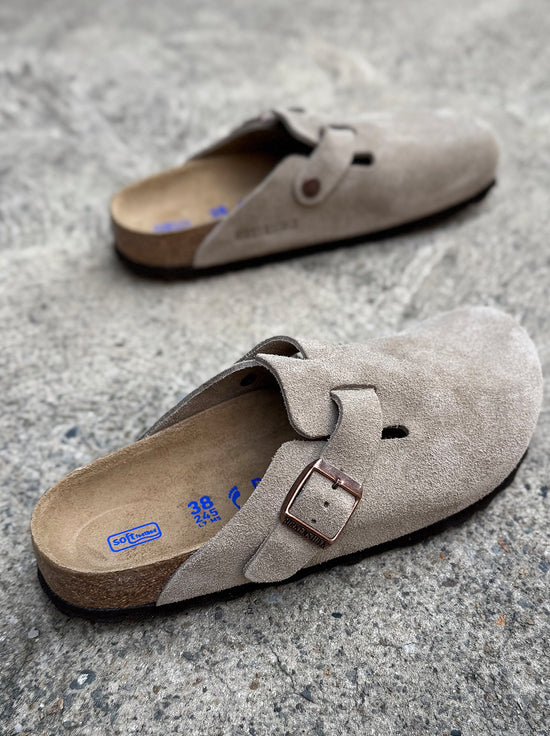 Birkenstock - Boston - Suede SFB - Taupe - Narrow