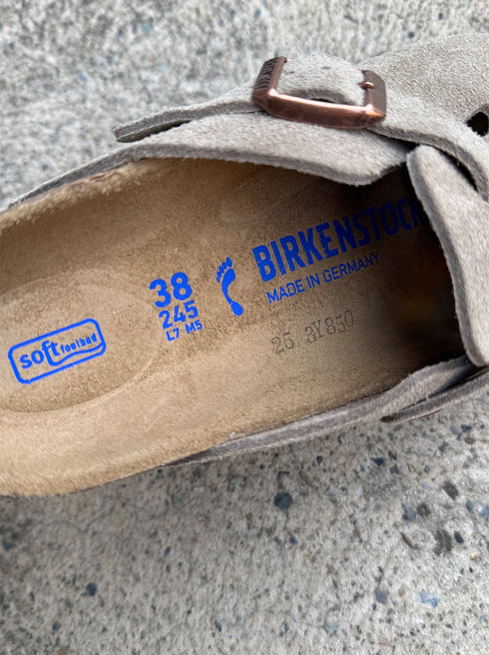 Birkenstock - Boston - Suede SFB - Taupe - Narrow