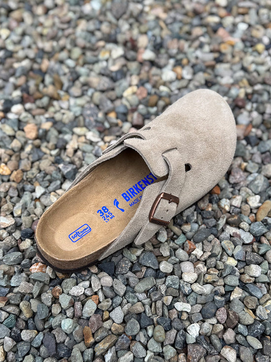 Birkenstock - Boston - Suede SFB - Taupe - Narrow