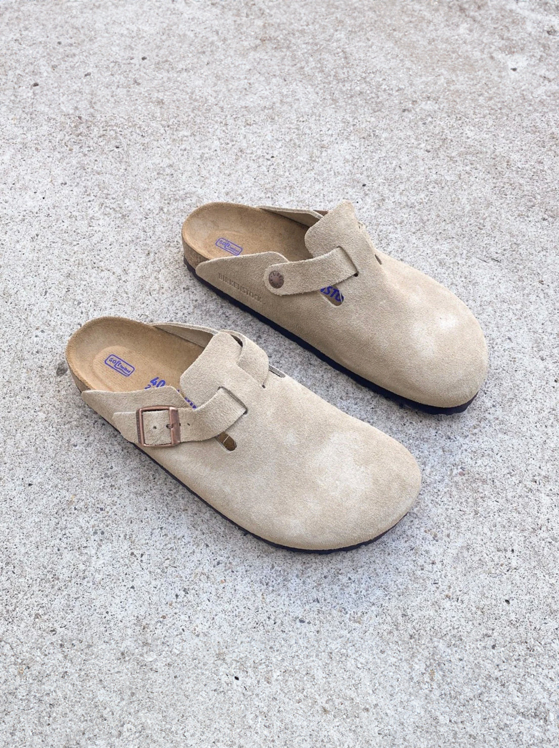 Birkenstock - Boston - Suede SFB - Taupe - Narrow