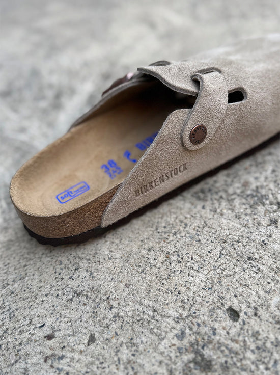 Birkenstock - Boston - Suede SFB - Taupe - Narrow