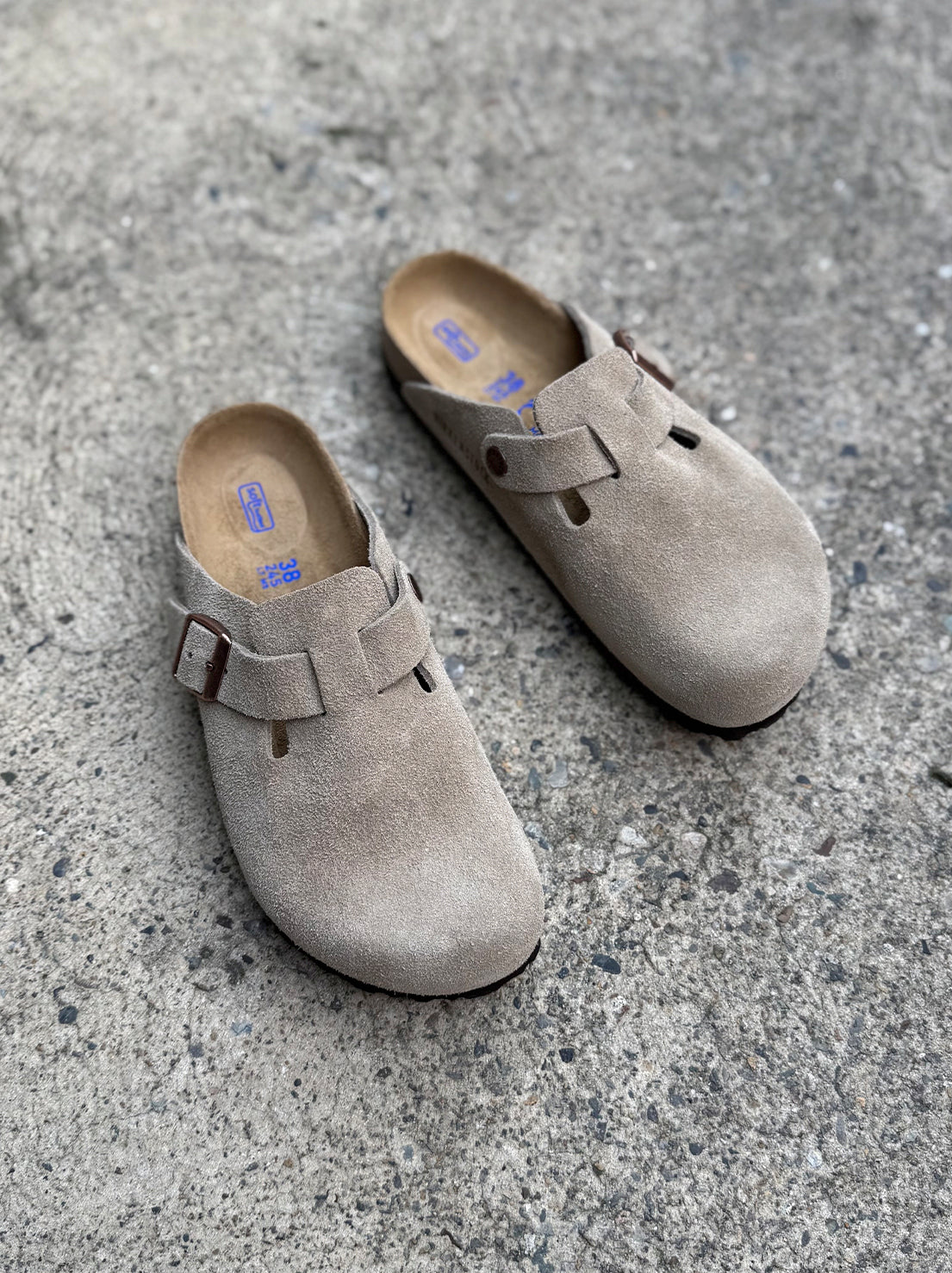 Birkenstock - Boston - Suede SFB - Taupe - Narrow