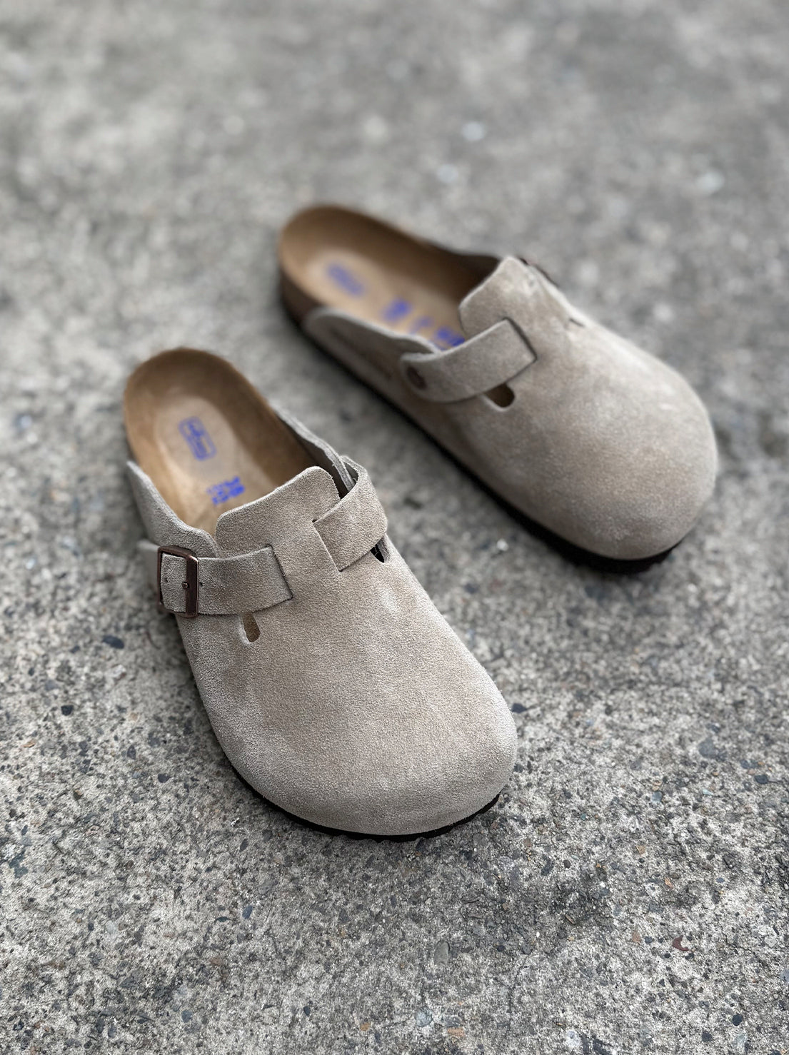 Birkenstock - Boston - Suede SFB - Taupe - Regular