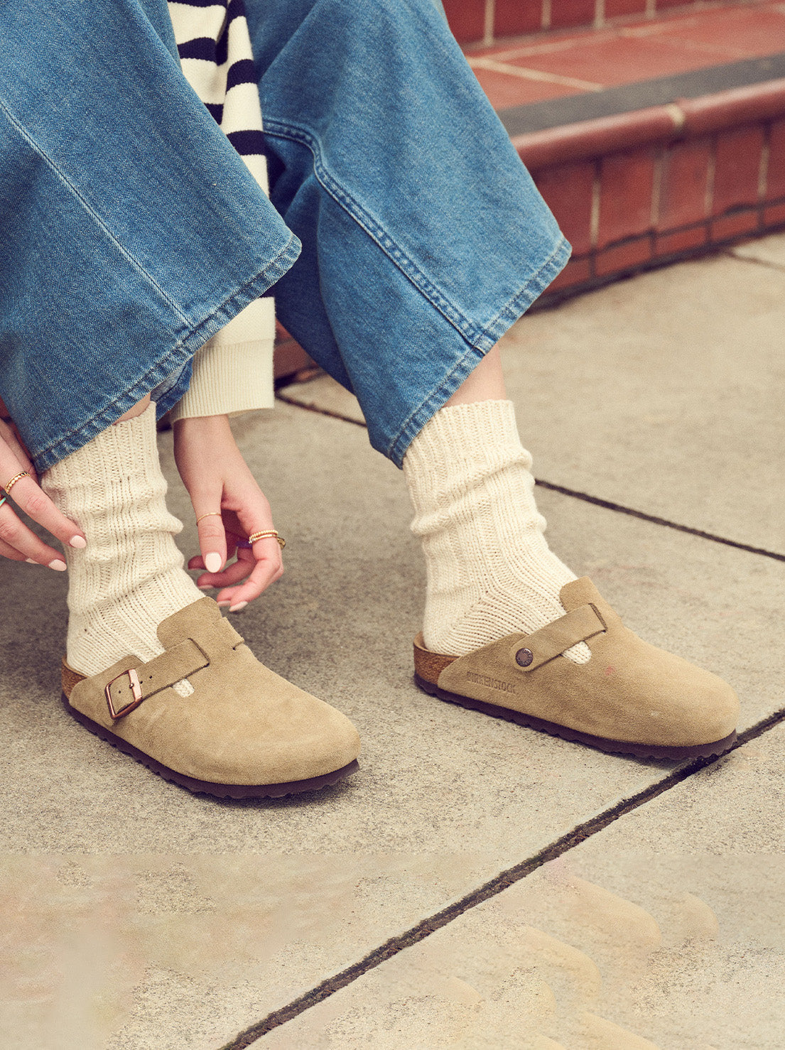 Birkenstock - Boston - Suede SFB - Taupe - Regular