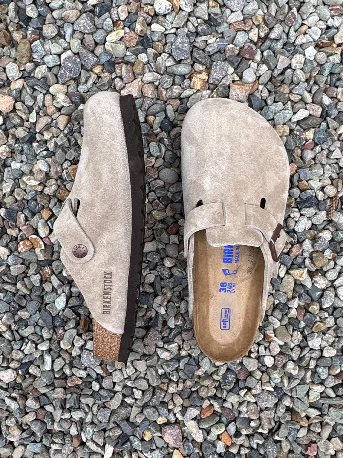 Birkenstock - Boston - Suede SFB - Taupe - Regular