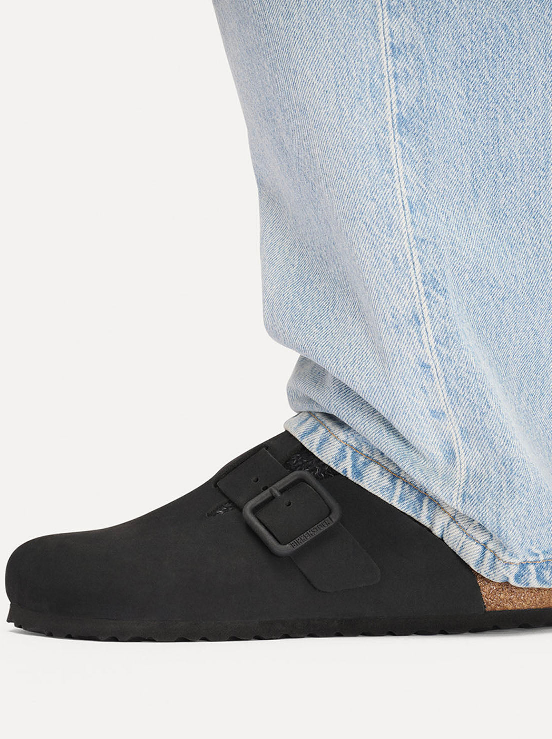 Birkenstock - Boston - Wire Buckle Nubuck Leather - Black - Regular