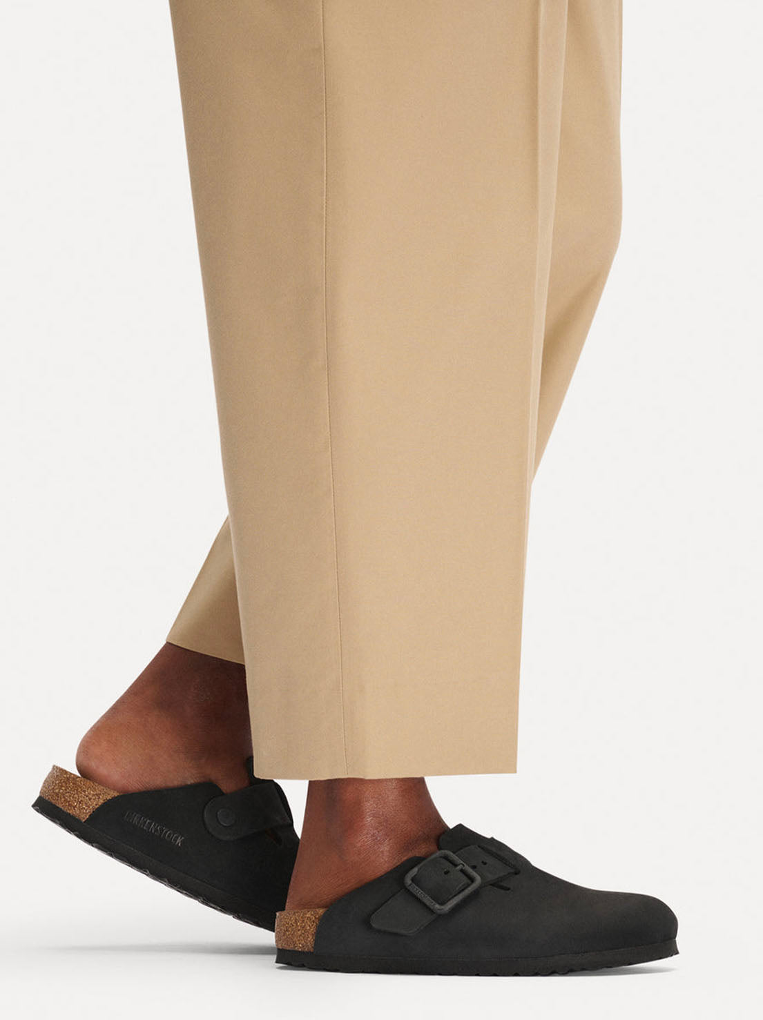 Birkenstock - Boston - Wire Buckle Nubuck Leather - Black - Regular