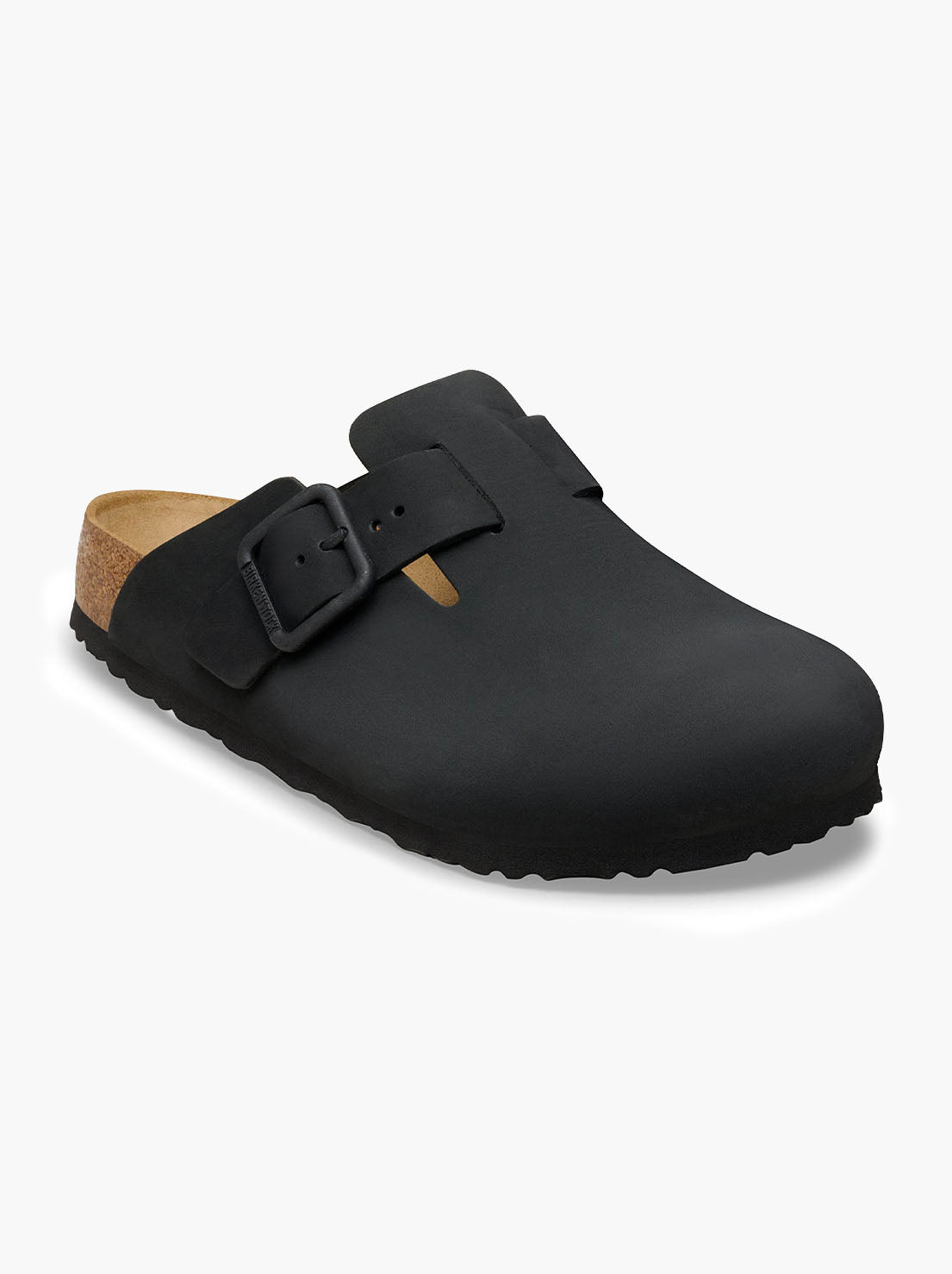 Birkenstock - Boston - Wire Buckle Nubuck Leather - Black - Regular