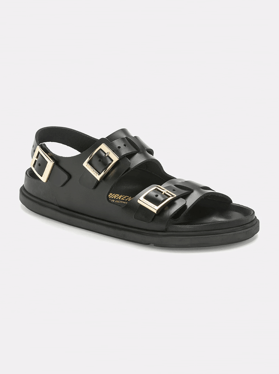 Birkenstock - Cannes - Natural Leather - Black - Regular