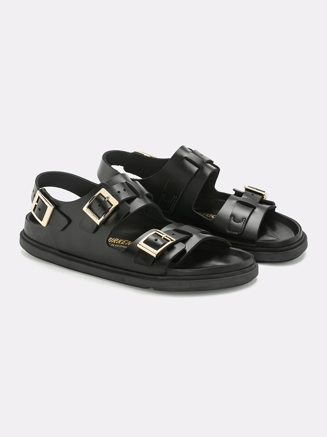 Birkenstock - Cannes - Natural Leather - Black - Regular