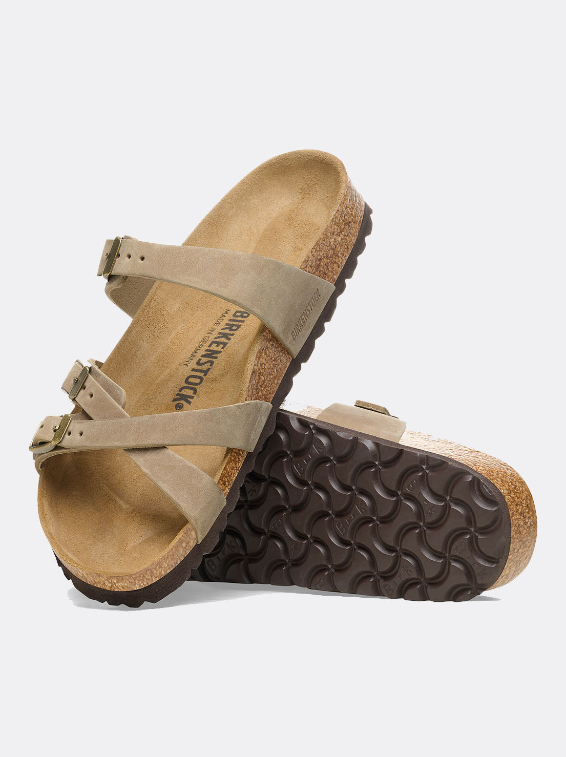 birkenstock franca tobacco brown oiled leather a sleek Birkenstock - Franca - Oiled