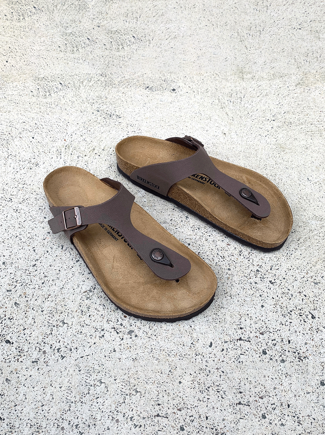 Birkenstock - Gizeh - BirkiBuc - Mocca - Regular