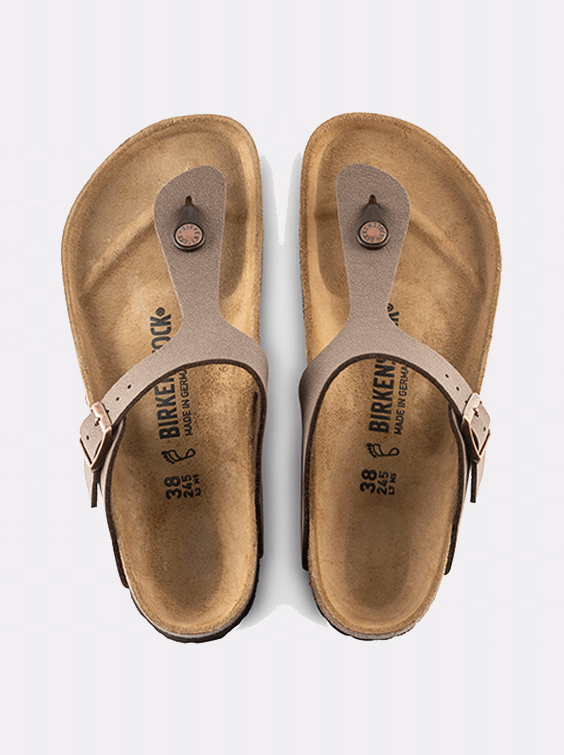 Birkenstock - Gizeh - BirkiBuc - Mocca - Regular