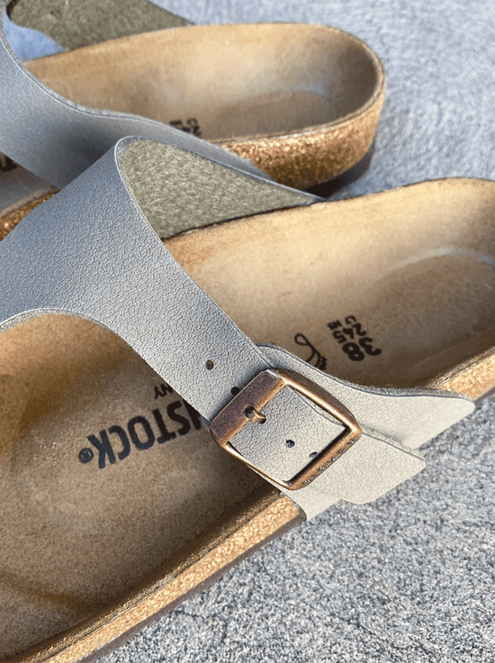 Birkenstock - Gizeh - BirkiBuc - Stone - Regular