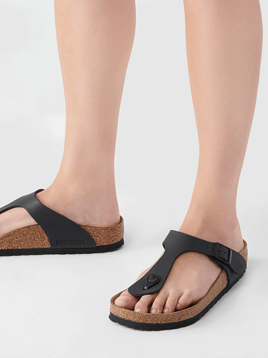 Birkenstock - Gizeh - Birko Flor - Black - Regular