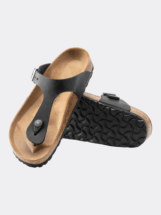 Birkenstock - Gizeh - Oiled Leather - Black - Regular