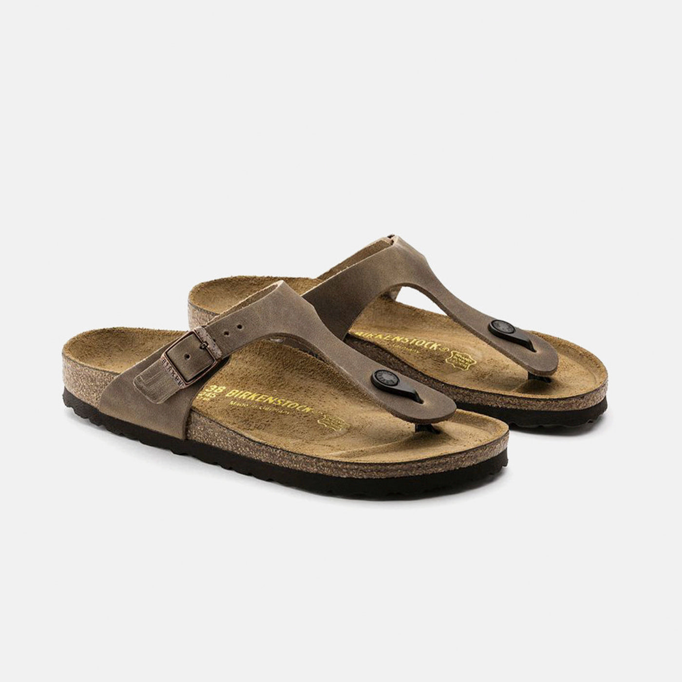 Load image into Gallery viewer, Birkenstock - Gizeh - Oiled Leather - Tabacco Brown - Regular
