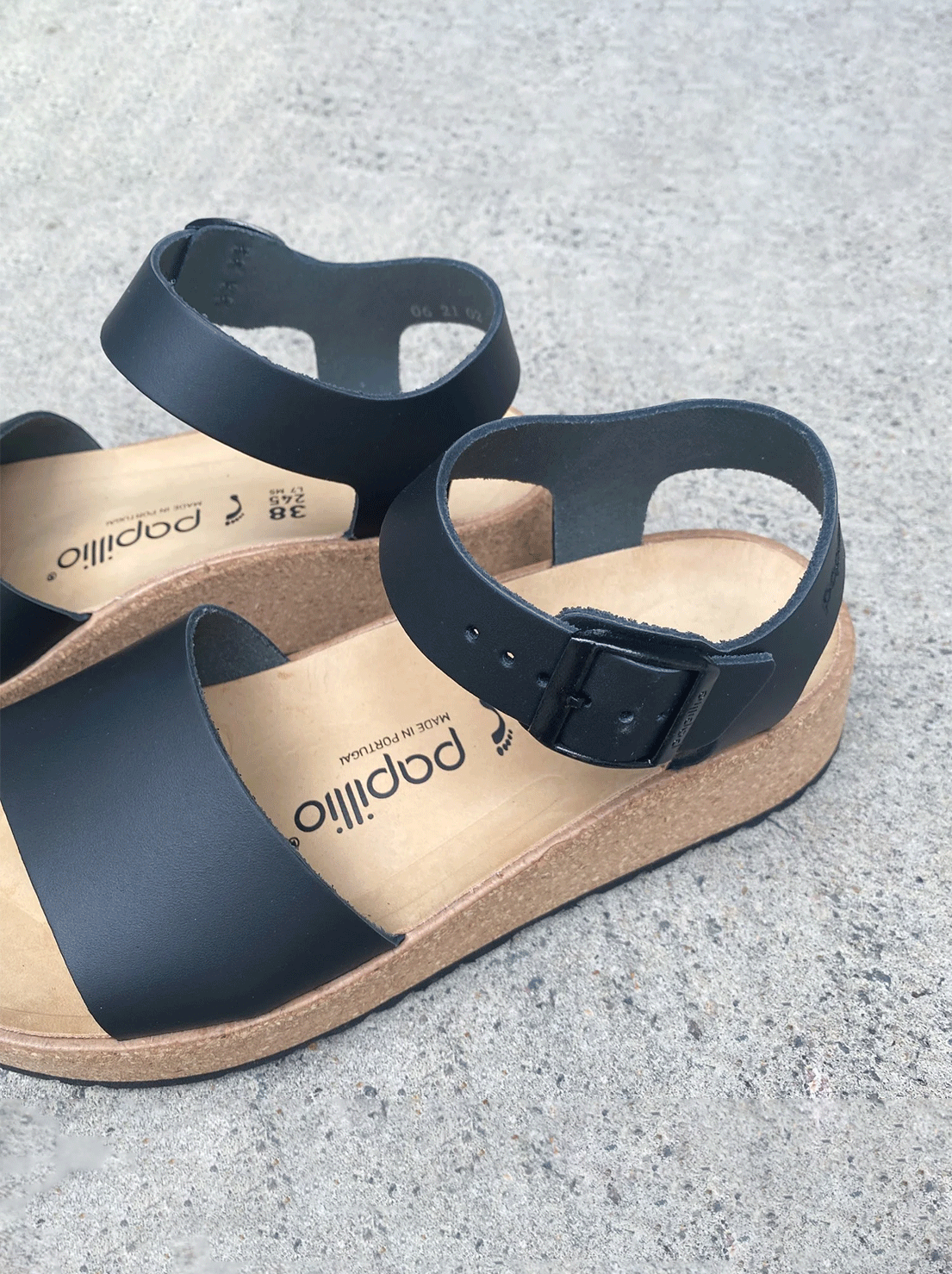 Birkenstock - Glenda - Black Smooth Leather - Narrow