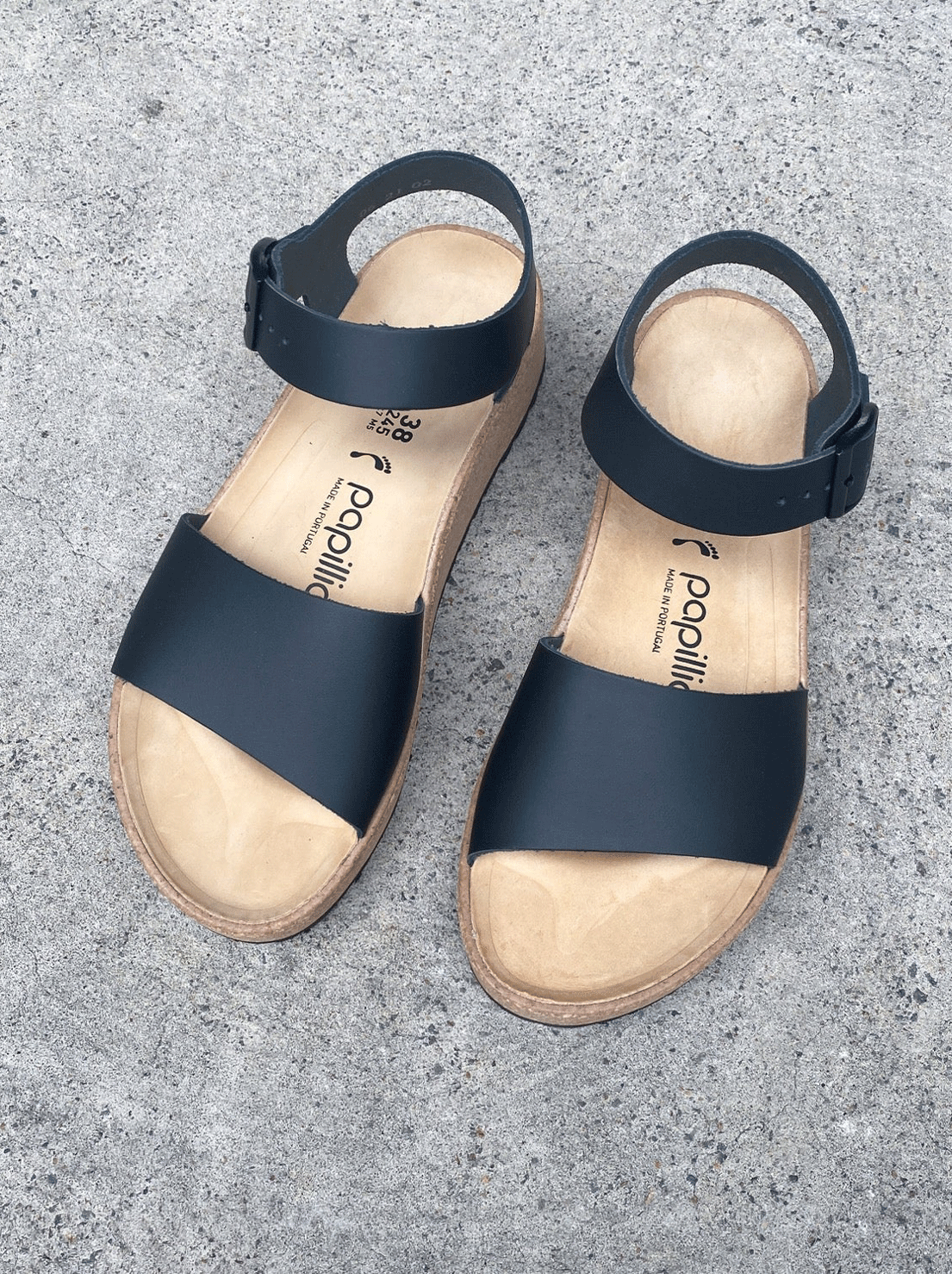 Birkenstock - Glenda - Black Smooth Leather - Narrow