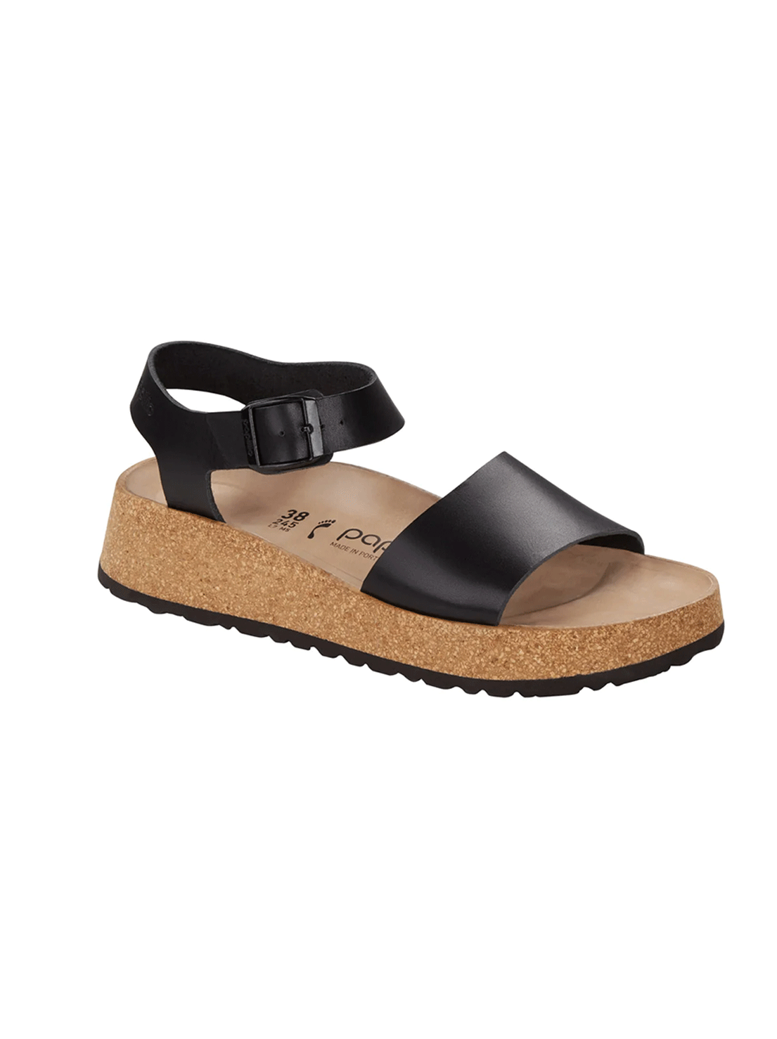 Birkenstock - Glenda - Black Smooth Leather - Narrow