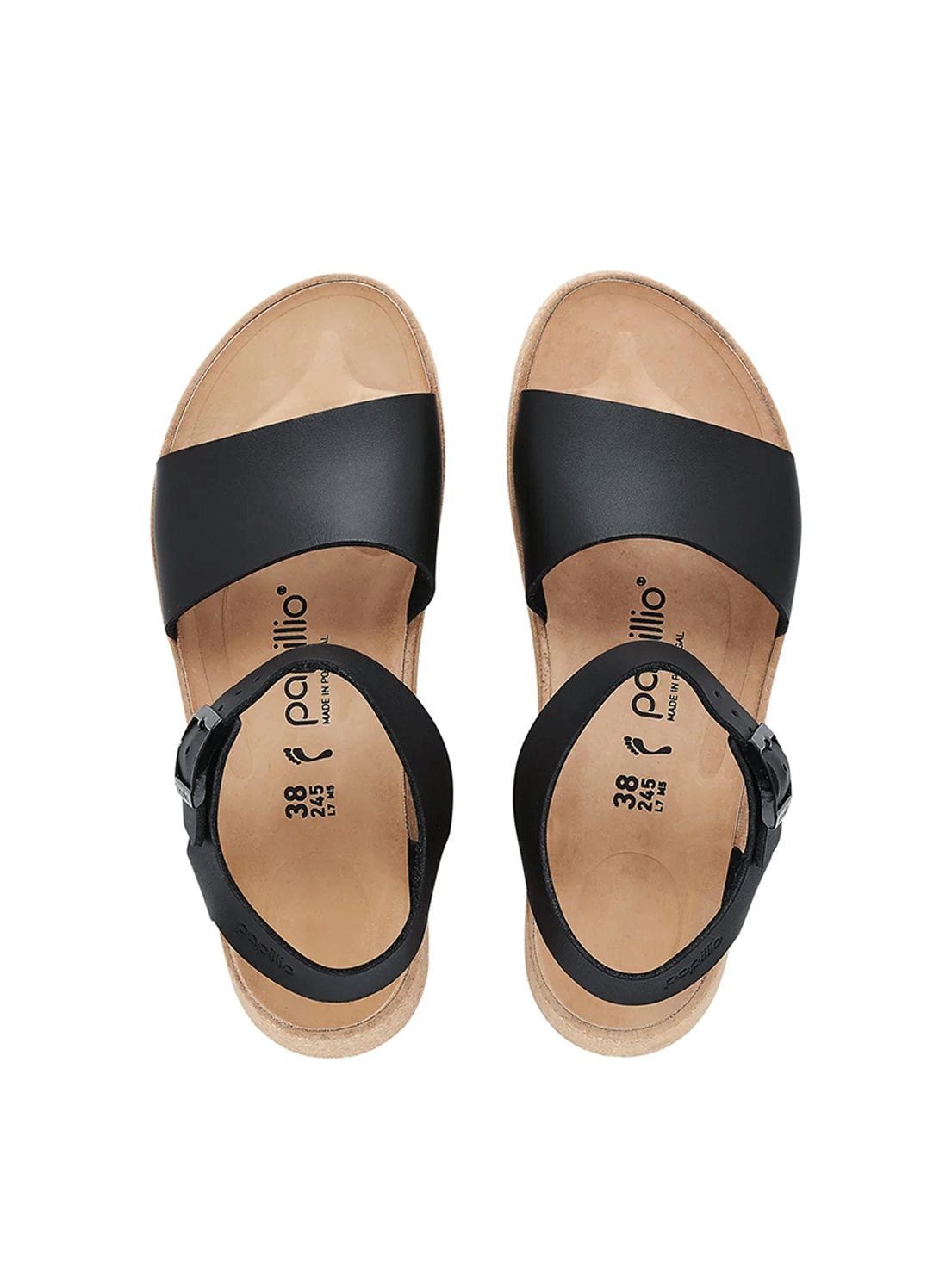 Birkenstock - Glenda - Black Smooth Leather - Narrow