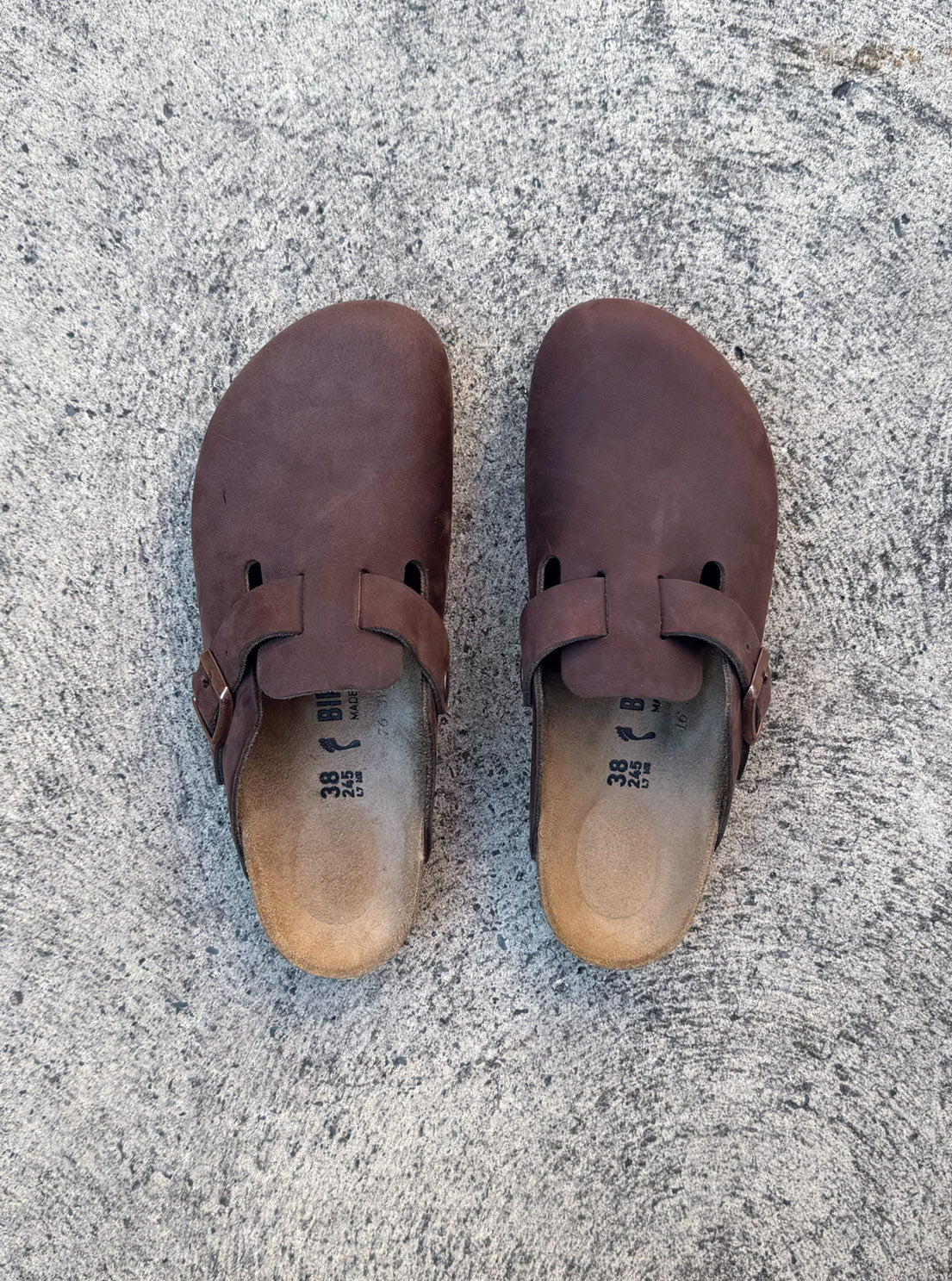 Birkenstock - Boston - Oiled Leather - Habana - Narrow