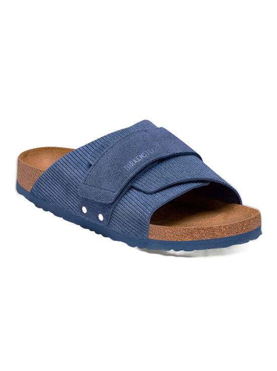 Birkenstock - Kyoto - Corduroy Embossed Suede Leather - Indigo - Narrow