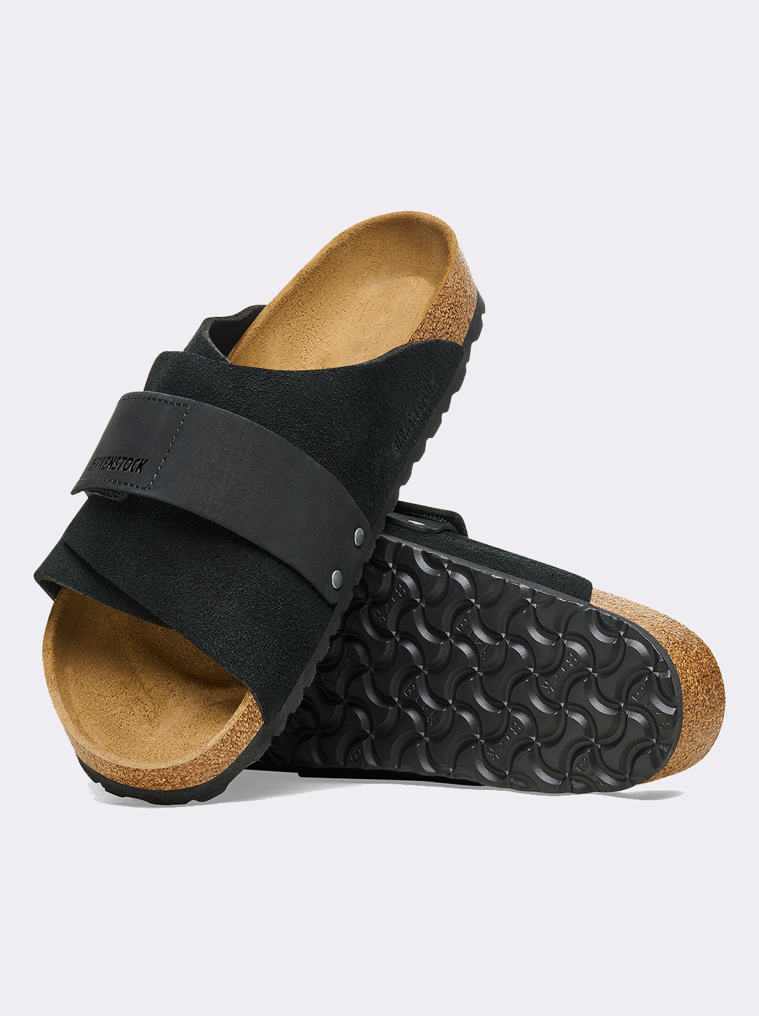 Birkenstock - Kyoto - Suede/Nubuck Leather - Black - Regular