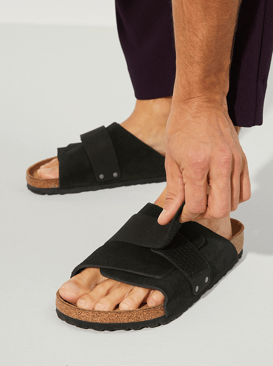 Birkenstock - Kyoto - Suede/Nubuck Leather - Black - Regular