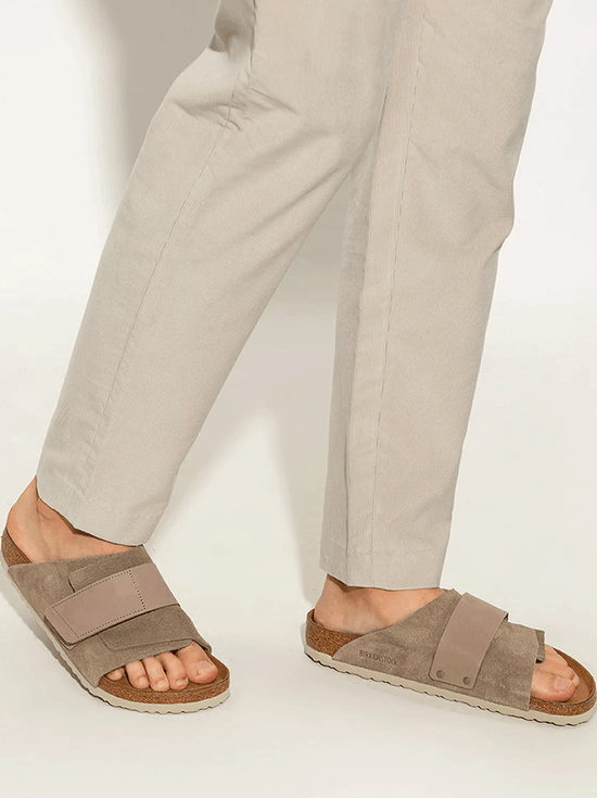 Birkenstock - Kyoto - Suede/Nubuck Leather - Taupe - Narrow