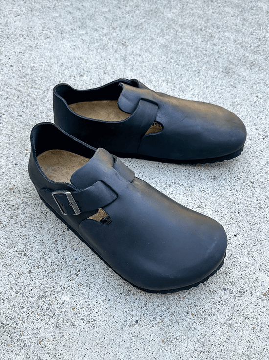 Birkenstock - London - Oiled Leather - Black - Regular