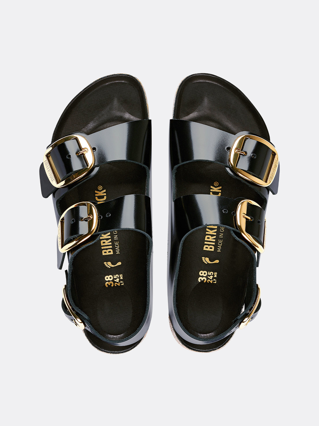 Birkenstock - Milano - Big Buckle - High Shine Patent Leather - Black - Regular