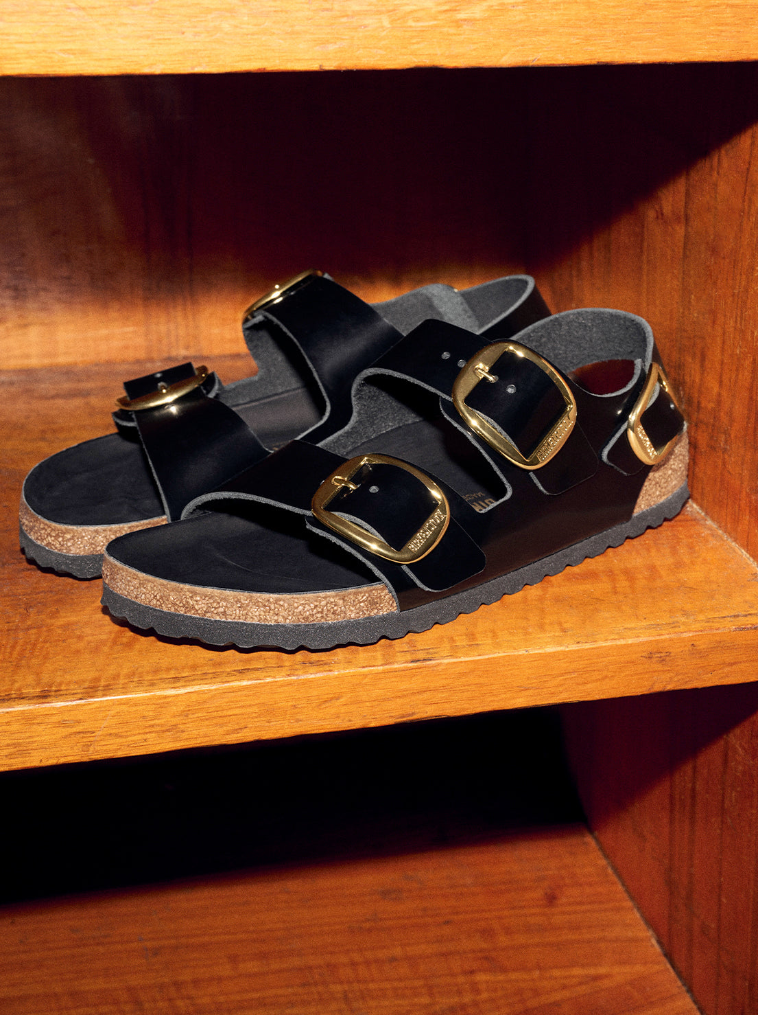 Birkenstock - Milano - Big Buckle - High Shine Patent Leather - Black - Regular