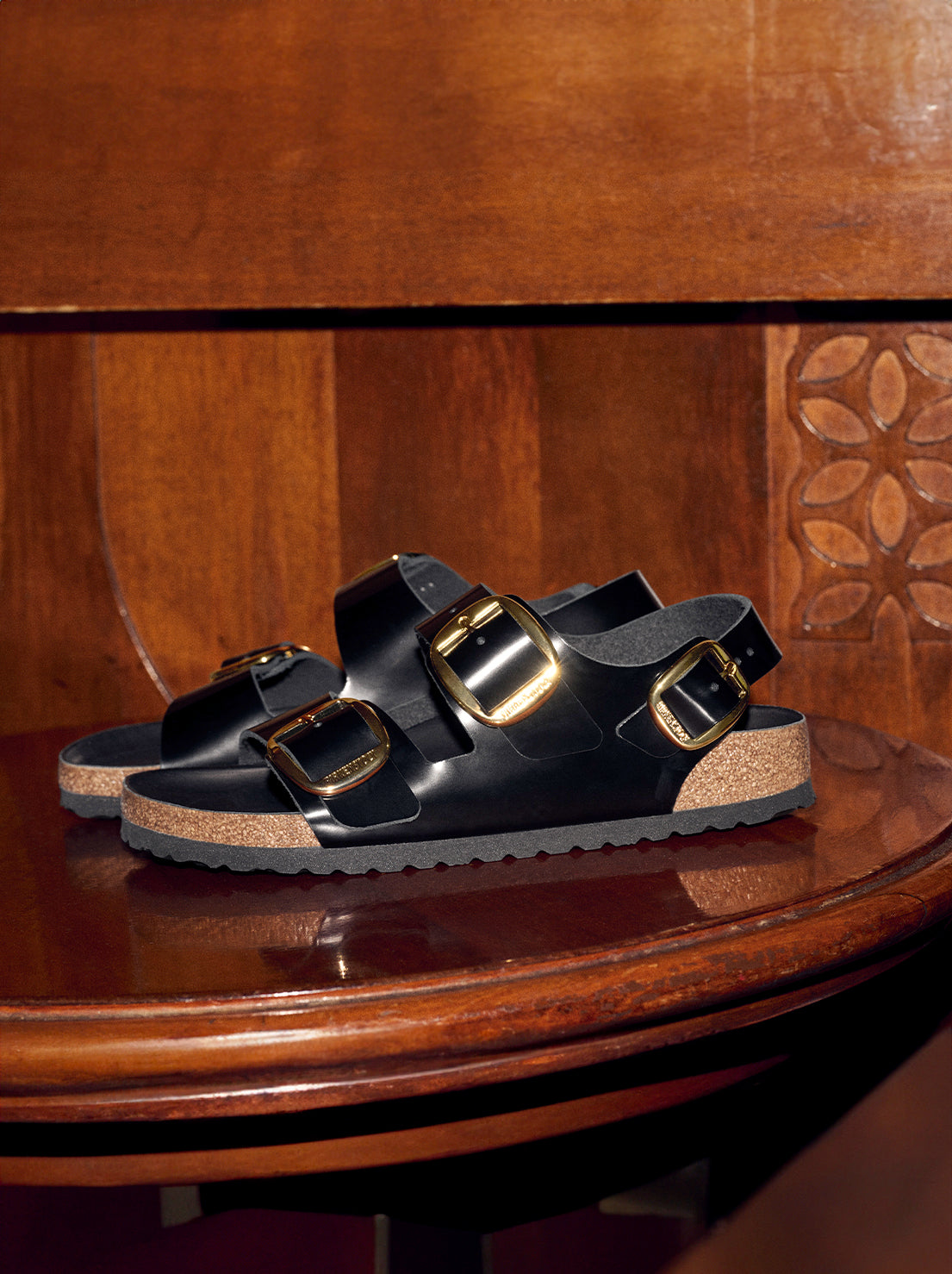 Birkenstock - Milano - Big Buckle - High Shine Patent Leather - Black - Regular