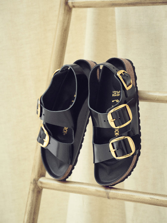 Birkenstock - Milano - Big Buckle - High Shine Patent Leather - Black - Regular