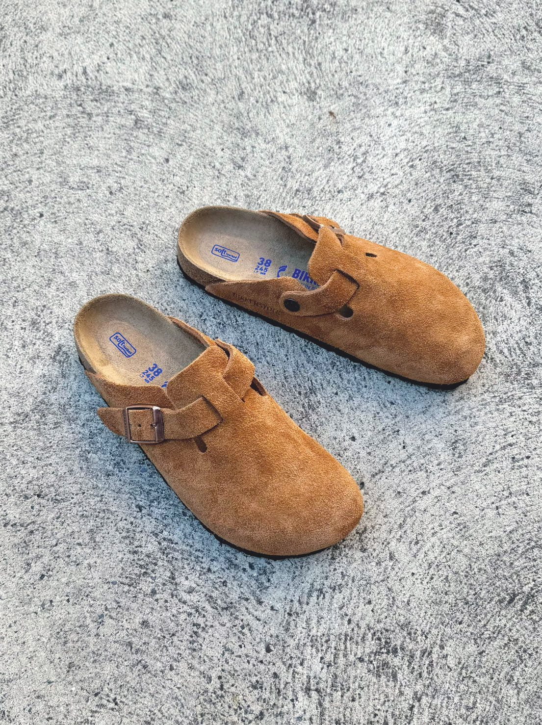 Birkenstock Mink Boston BIRKENSTOCK Boston Shearling Mink Suede