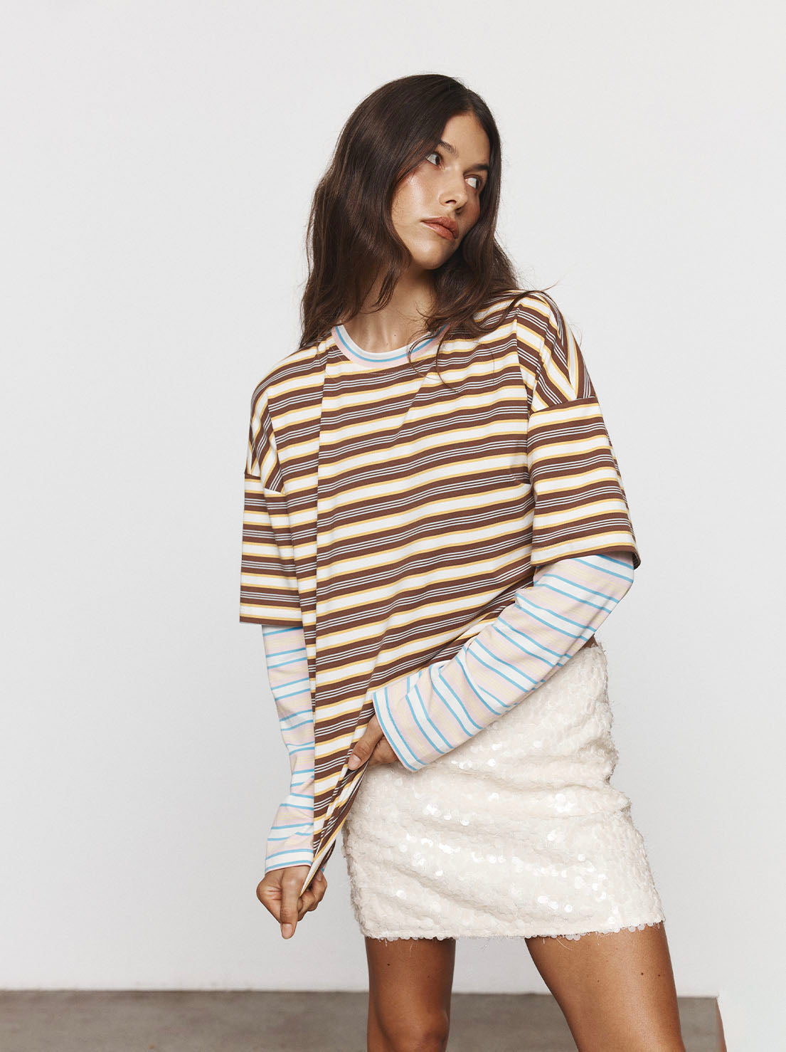 Blanca Studio - Faro Tee - Brown