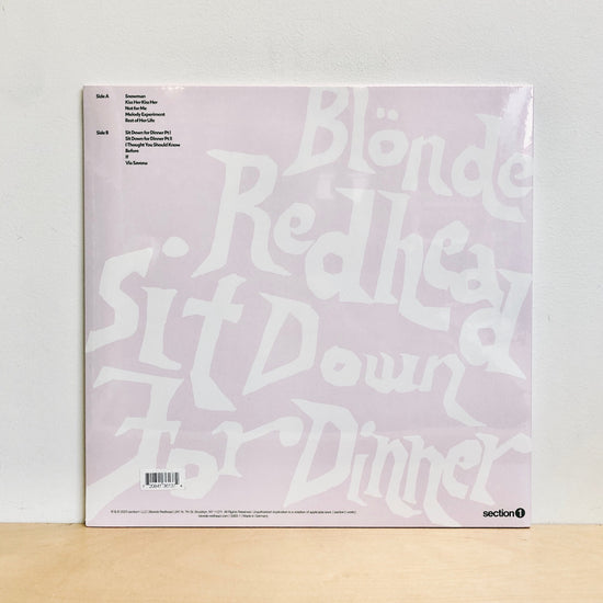 Blonde Redhead - Sit Down For Dinner. LP [Ltd Etd. Yoghurt White Coloured Vinyl]
