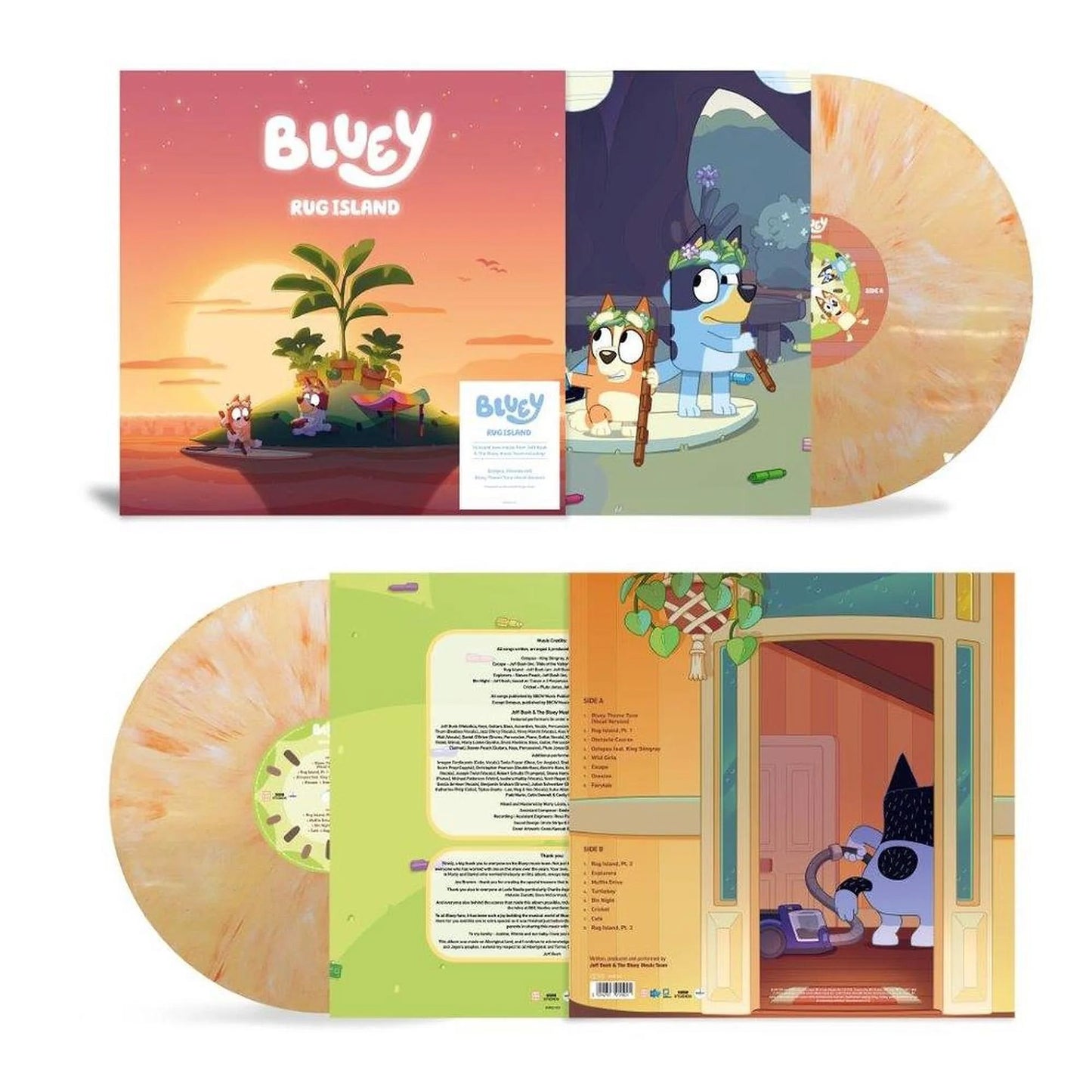 Bluey - Rug Island. LP [140g Sunset Orange Vinyl]