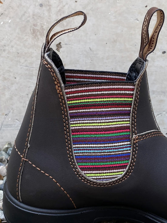 Blundstone - 1409 Womens Chelsea Boot - Stout Brown / Stripes