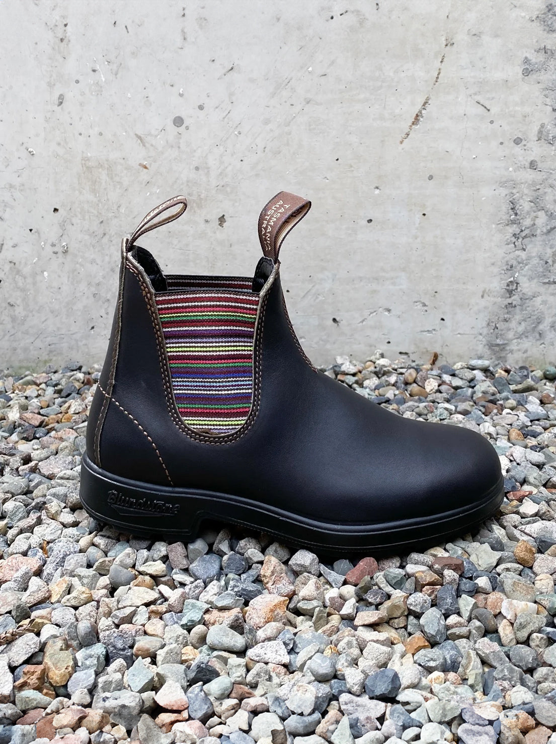 Blundstone - 1409 Womens Chelsea Boot - Stout Brown / Stripes